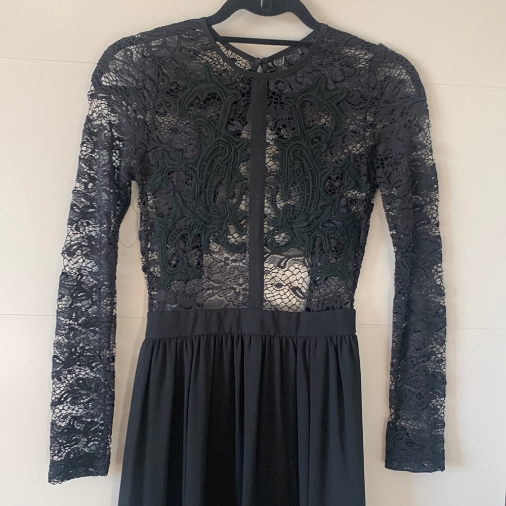 Black Lace Gown